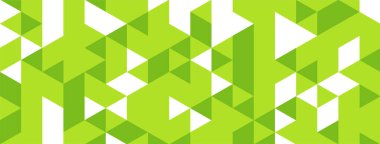 Soyut modern yeşil geometrik bayrak tasarım vektörü