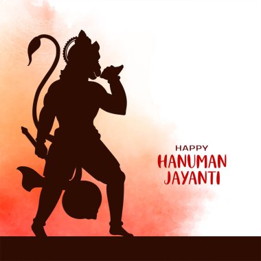 Kültürel Happy Hanuman jayanti Hint İlahi Festivali arka plan vektörü