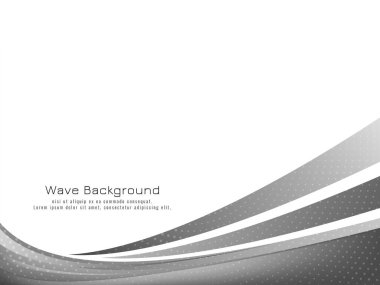 Güzel dinamik gri ve siyah dalga modern arkaplan vektörü