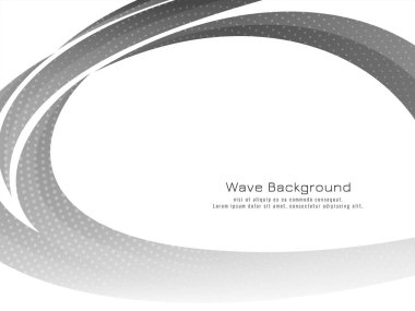 Soyut gri ve siyah dalga iş arkaplan vektörü