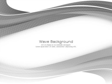 Güzel dinamik gri ve siyah dalga modern arkaplan vektörü