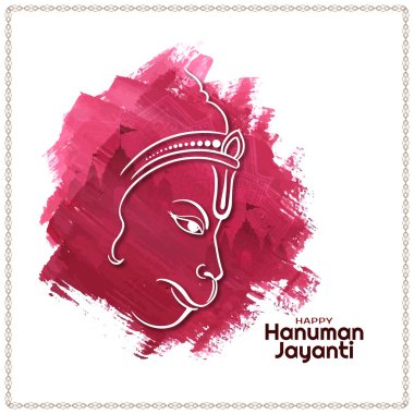 Hint dini festivali Mutlu Hanuman Jayanti arka plan vektörü