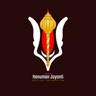 Mutlu Hanuman Jayanti Hint festivali arka plan vektörü