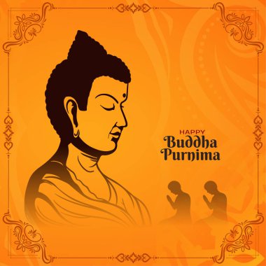 Şık Mutlu Buda Purnima Hint Festivali arka plan vektörü