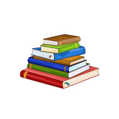 Beyaz arkaplan vektörü üzerine zarif kitap çizimi tasarımı