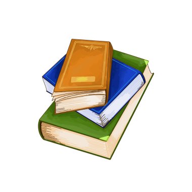 Soyut kitap seti modern tasarım vektörü