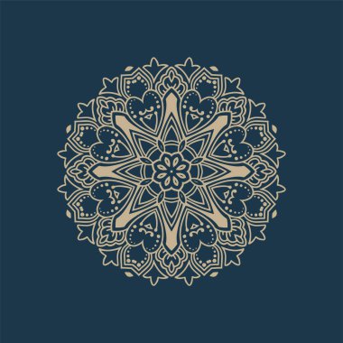 Klasik mandala tasarımı etnik arka plan vektörü