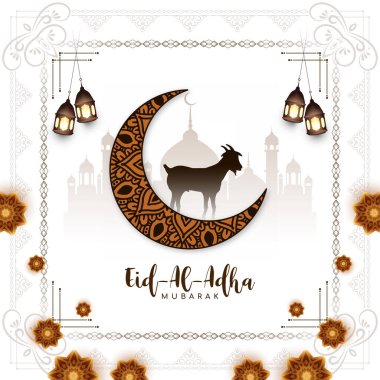 Dini Kurban Mübarek İslami festival arkaplan tasarım vektörü