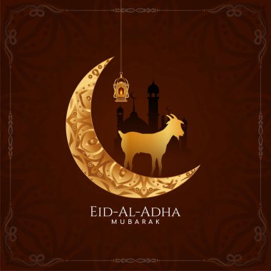 İslami Kurban Bayramı Mübarek festivali arka plan vektörü