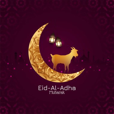 Kurban Bayramı Mübarek müslüman festivali arkaplan tasarım vektörü
