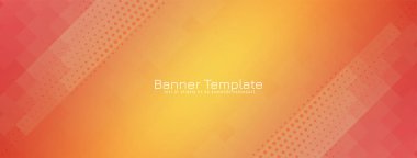 Modern mozaik desenli pankart tasarım vektörü