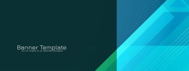 Soyut modern geometrik biçim bayrak tasarım vektörü