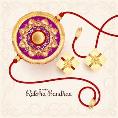 Güzel Mutlu Raksha bandhan festivali zarif arka plan vektörü