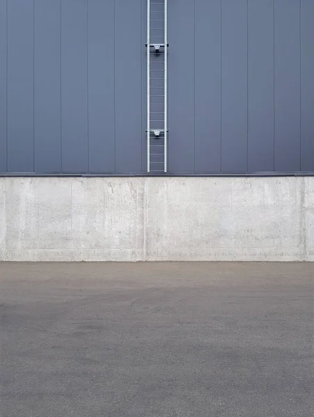 Технічні Сходи Фасаді Промислового Будинку Вогонь Втече Фасад Будівлі — стокове фото