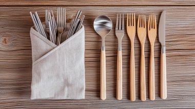 Metal Çubuklar ve Yaz Aksesuarları ile Eko Seti