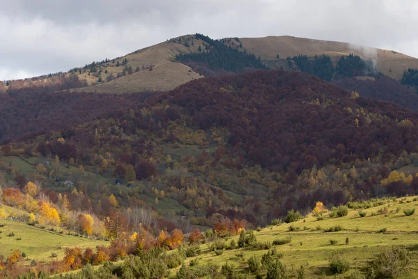 Outono Perto Montanha Strymba Nas Montanhas Dos Cárpatos Ucrânia — Fotografia de Stock