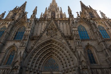 Gotik Barselona Katedrali Santa Eulalia ya da Santa Creu, İspanya