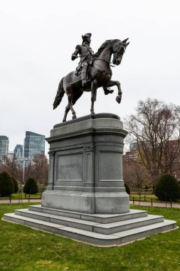 George Washington heykeli Boston Halk Bahçesi, Massachusetts, ABD