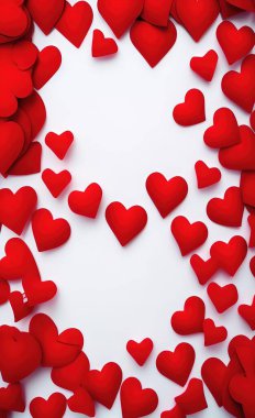 Soyut aşk Red Heart çerçevesi, Valentine Heart 