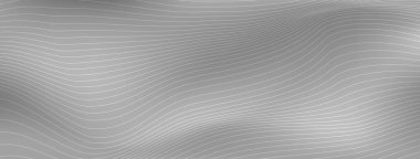 Gri renkli dalgalı çizgilerden oluşan soyut arkaplan