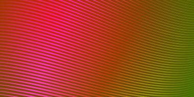 Abstract background of wavy lines in red and green colors