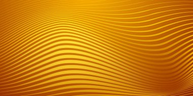 Turuncu renkli dalgalı çizgilerin soyut arkaplanı