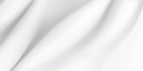 Фон Белой Ткани Несколькими Складками — стоковый вектор