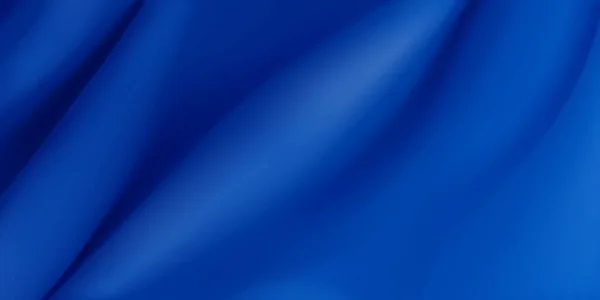 Фон Голубой Ткани Несколькими Складками — стоковый вектор