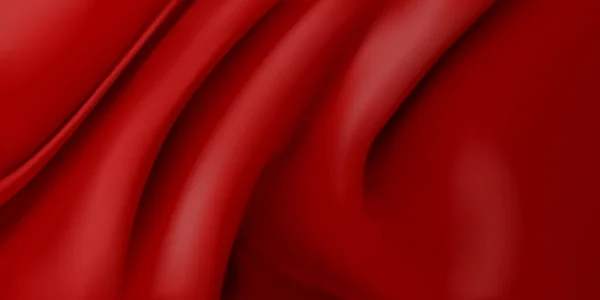 Фон Красной Ткани Несколькими Складками — стоковый вектор