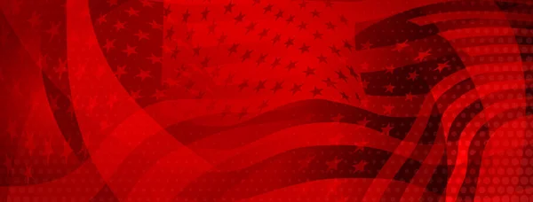 День Независимости Сша Абстрактный Фон Элементами Американского Флага Красных Цветах — стоковый вектор