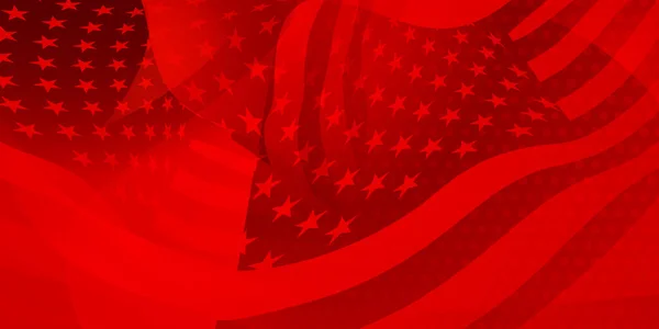 День Незалежності Сша Абстрактний Фон Елементами Американського Прапора Червоних Кольорах — стоковий вектор