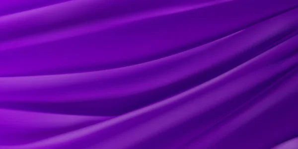 Фон Фіолетової Тканини Декількома Складками — стоковий вектор