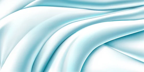 Fond Tissu Bleu Clair Avec Plusieurs Plis — Image vectorielle