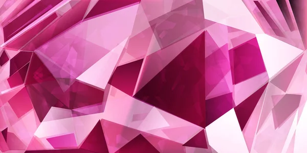 Astratto Sfondo Cristallo Colori Rosa Con Rifrazione Della Luce Mette — Vettoriale Stock