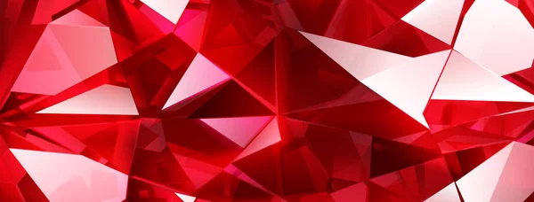 Abstrakcyjne Tło Kryształu Czerwonych Kolorach Załamaniem Światła Podkreśla Aspektach — Wektor stockowy