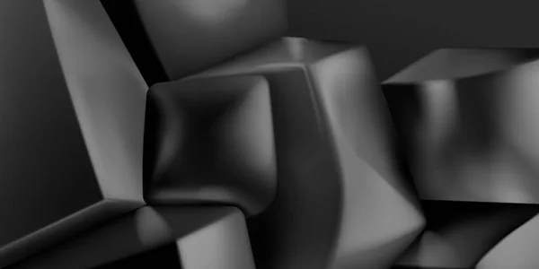 Абстрактный Фон Груды Трехмерных Кубиков Других Предметов Сглаженными Краями Оттенках — стоковый вектор