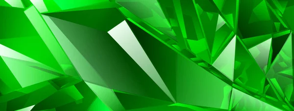 Αφηρημένο Κρυστάλλινο Φόντο Πράσινα Χρώματα Διάθλαση Του Φωτός Και Ανταύγειες — Διανυσματικό Αρχείο