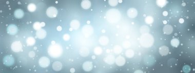 Açık mavi renklerde bokeh efektli soyut arkaplan