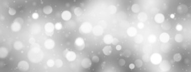 Gri renklerde bokeh etkisi olan soyut arkaplan