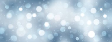 Açık mavi renklerde bokeh efektli soyut arkaplan