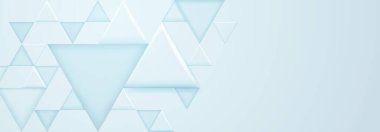Açık mavi renkli büyük ve küçük üçgen şekilli soyut arkaplan