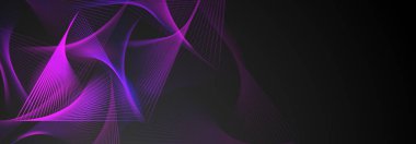 Siyah arkaplanda üçgen ve çizgiler şeklinde renkli spirograf figürleri olan soyut çizimler