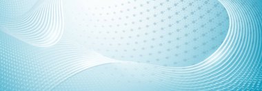 Yarım ton noktalardan ve açık mavi renkli ince eğri çizgilerden oluşan soyut arkaplan