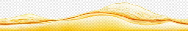 Довга Прозора Хвиля Води Над Водяним Стовпчиком Жовтих Тонах Безшовним Ліцензійні Стокові Ілюстрації