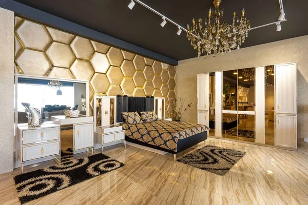 Modern Bedroom Room Furniture Interior Design Furniture Store Baku Azerbaijan — Stock Photo, Image