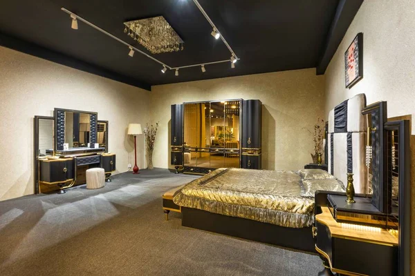 Chambre Coucher Moderne Avec Mobilier Magasin Meubles Design Intérieur Bakou — Photo