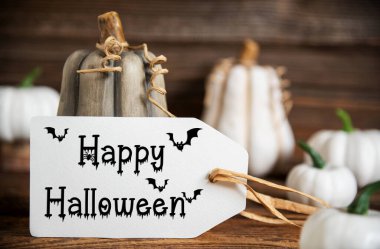 Balkabaklarıyla Sonbahar Dekorasyonu, Etiketli Sonbahar Dekorasyonu Mutlu Cadılar Bayramı