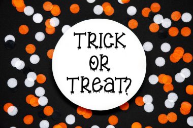 Sonbahar Renkleri, Cadılar Bayramı Arkaplanı, Metin Numaralı Düz Yat veya Tedavi Et