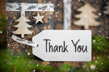 Bir Etikette Teşekkürler, Noel Hediyeleri, Karlı Eko Dost Kış Dekorasyonu