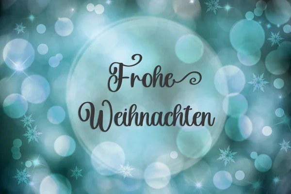 Μπλε Φόντο Των Χριστουγέννων Θολή Και Bokeh Εορταστική Φόντο Γερμανικό — Φωτογραφία Αρχείου